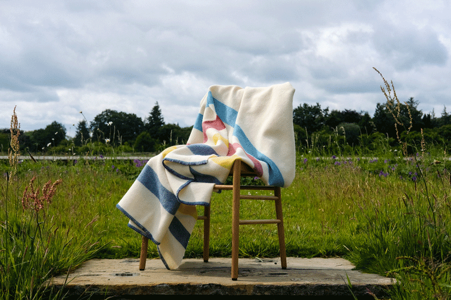 Our beautiful new blankets are based on a traditional horse blanket.