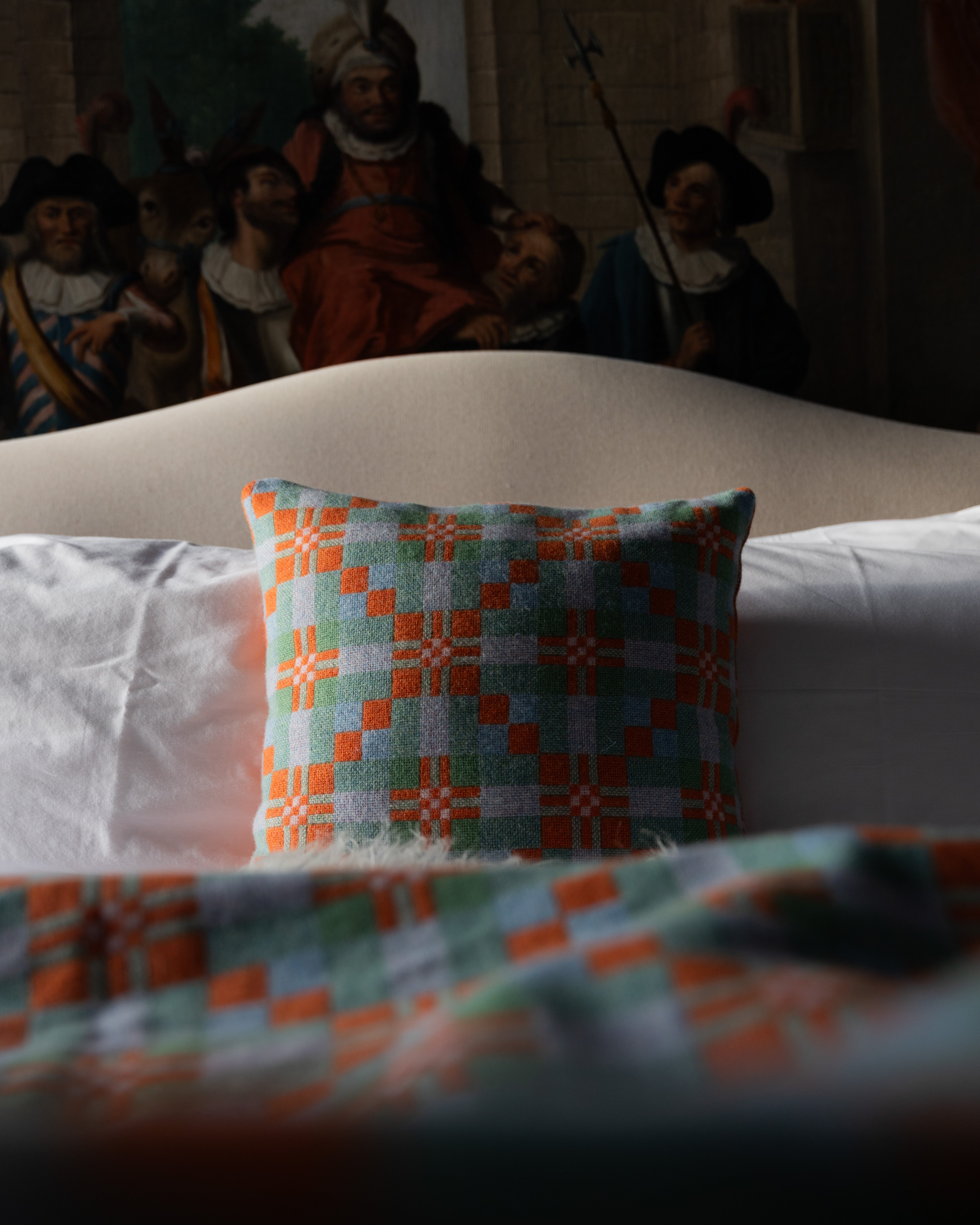 Traditional Welsh Blanket Cushion