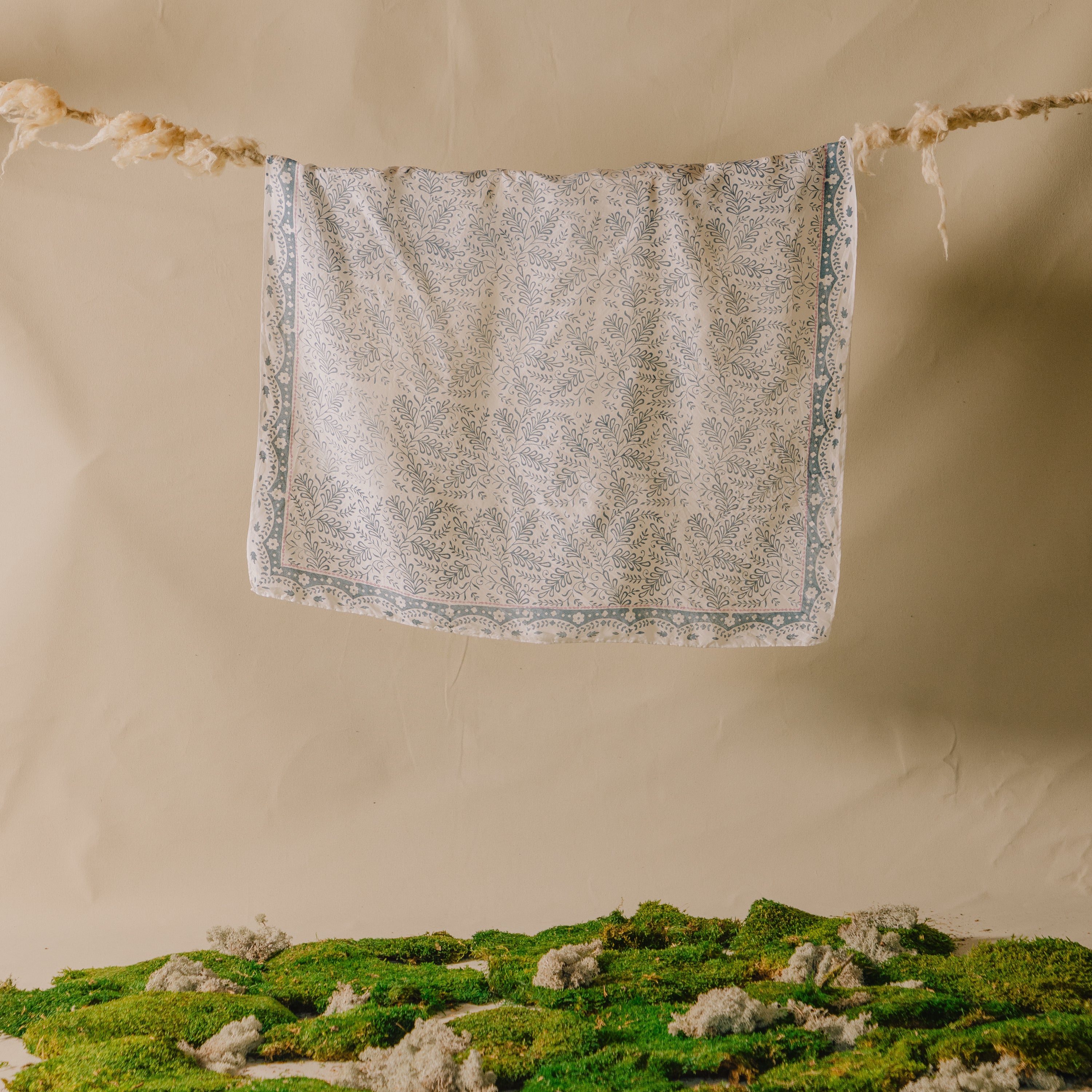 Sarah's Hand Blocked Silk Scarf