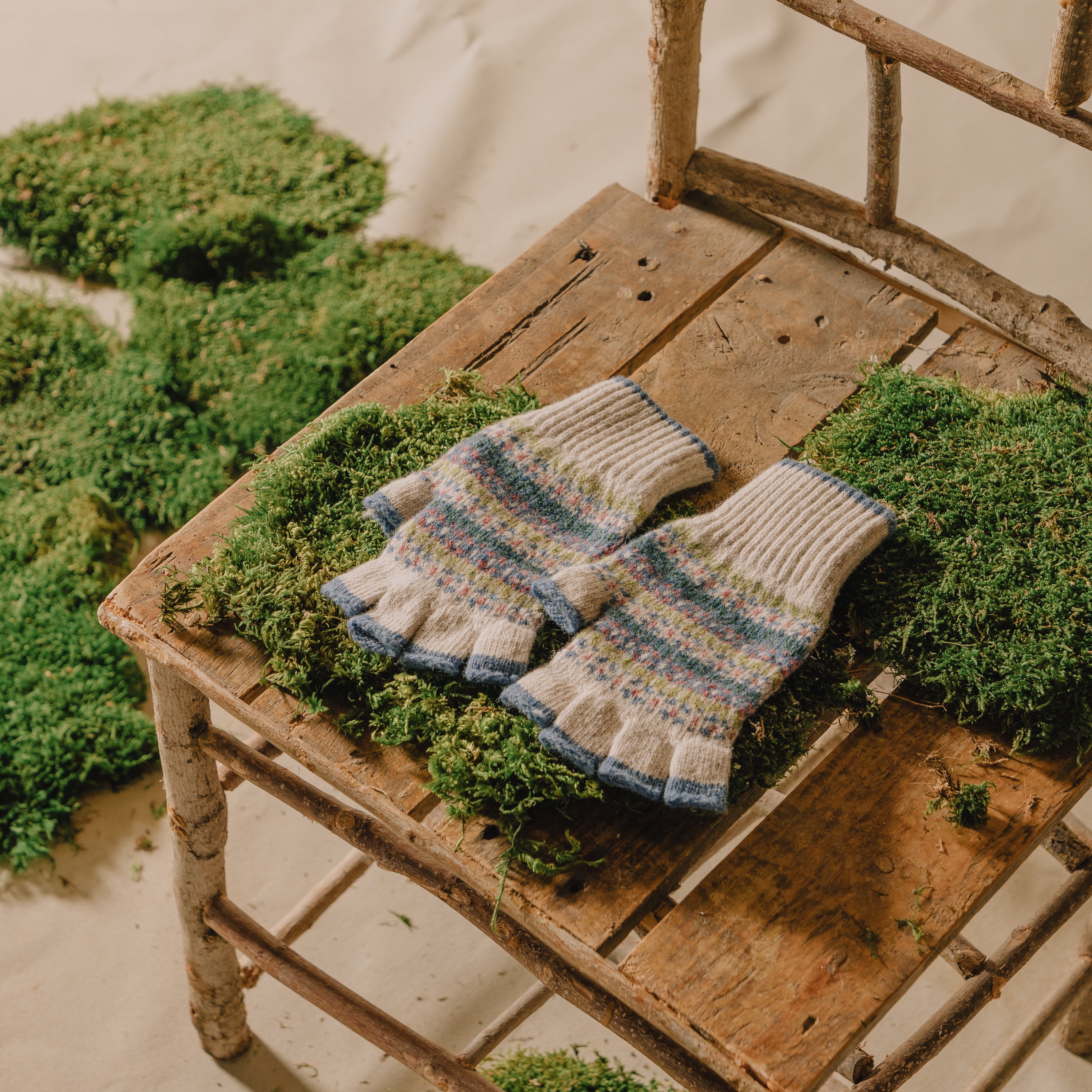 Fingerless Fair Isle Gloves