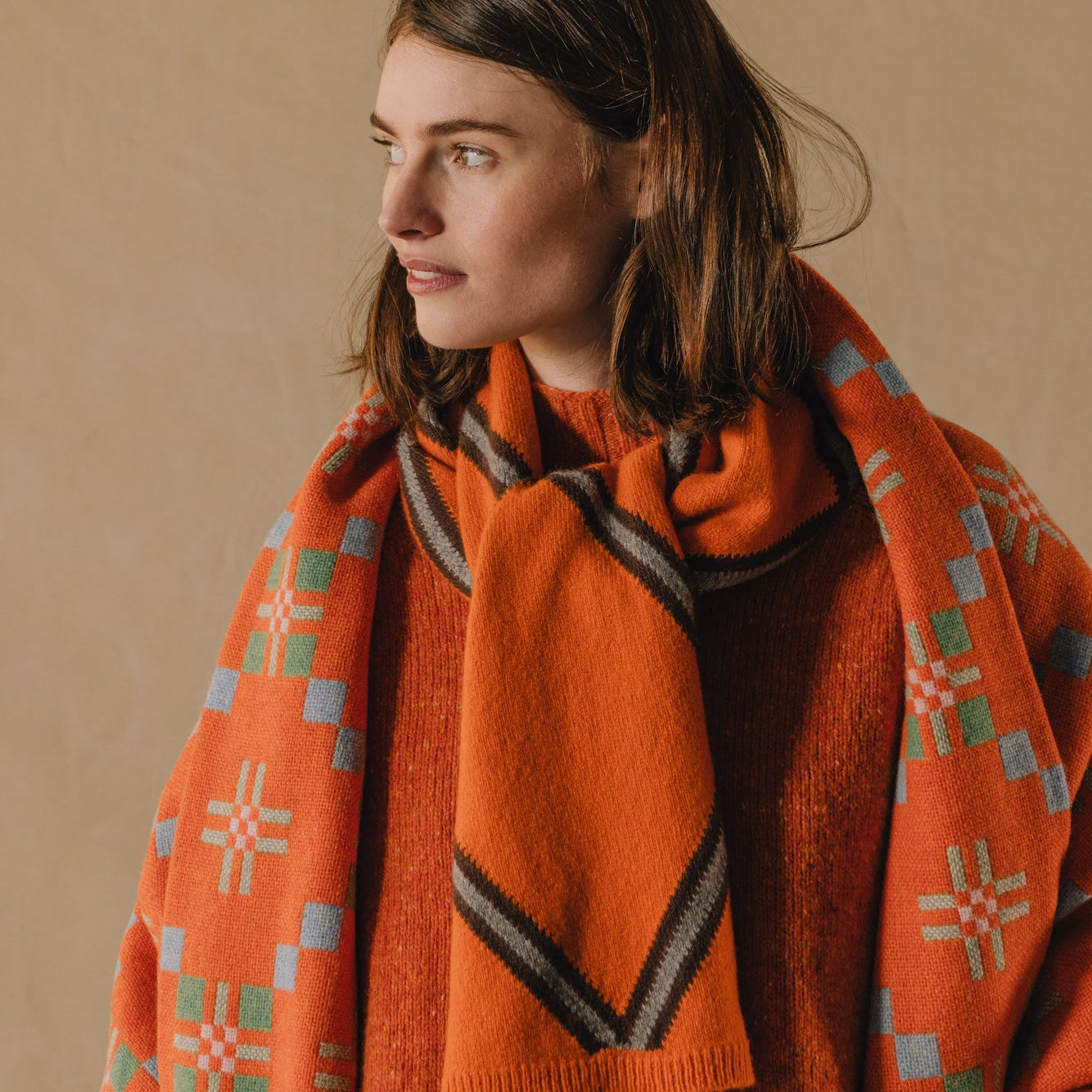 Superfine Wool and Cashmere Scarf