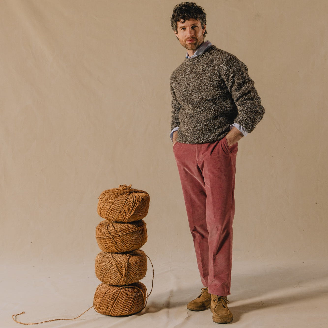 Men’s 100% British Wool Crewneck Jumper