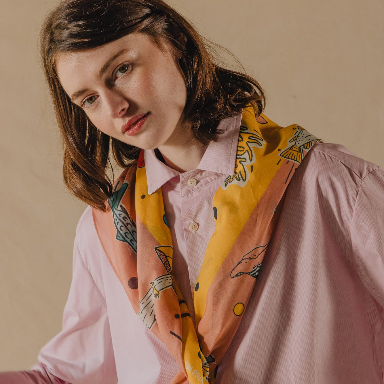 Let's Go Country Cotton Scarf 02