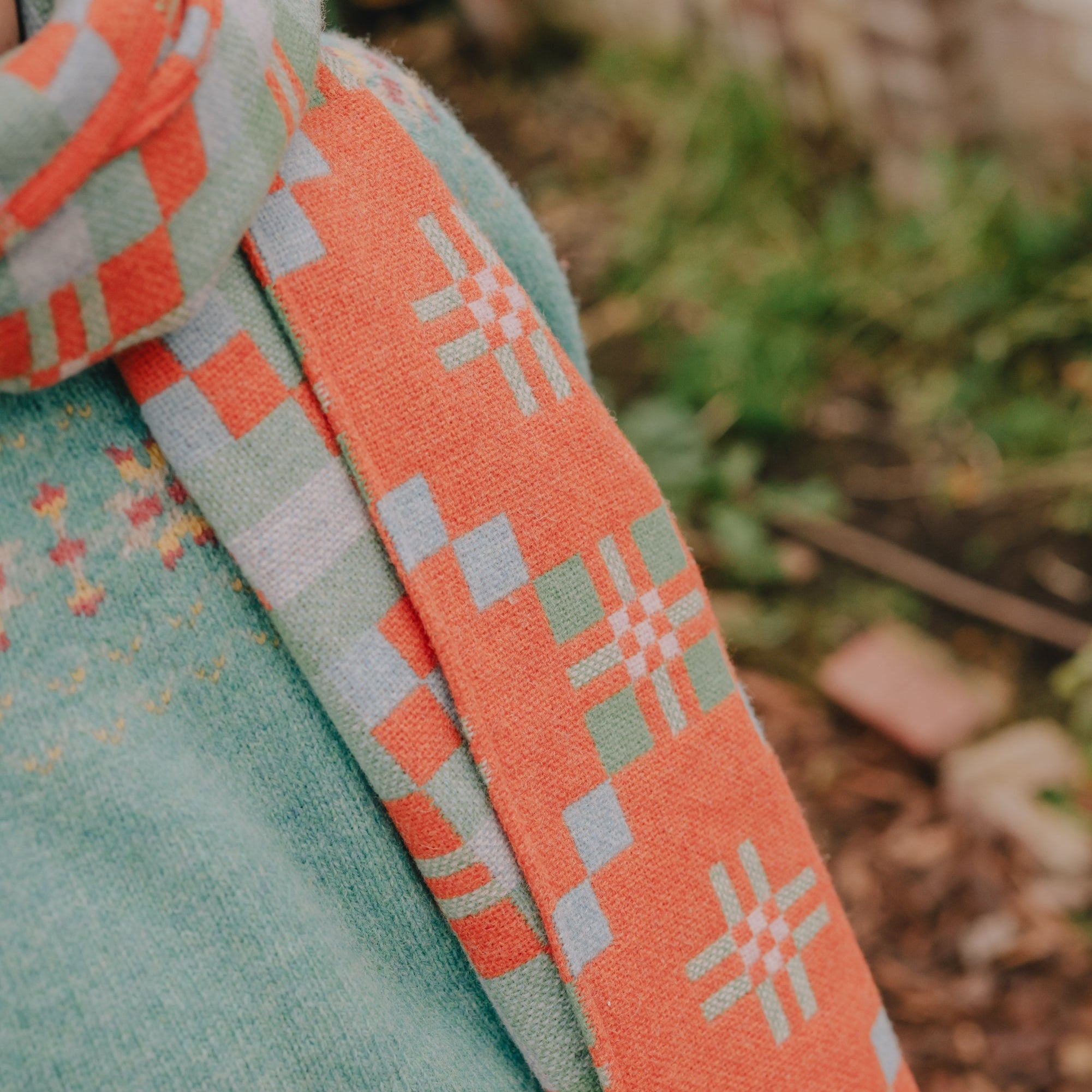 Traditional Welsh Blanket Scarf