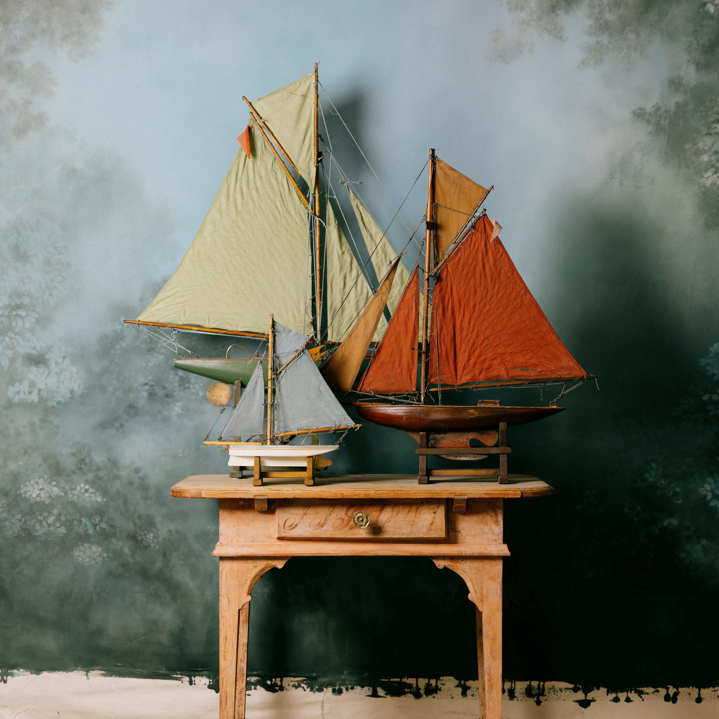 Vintage English Pond Yachts