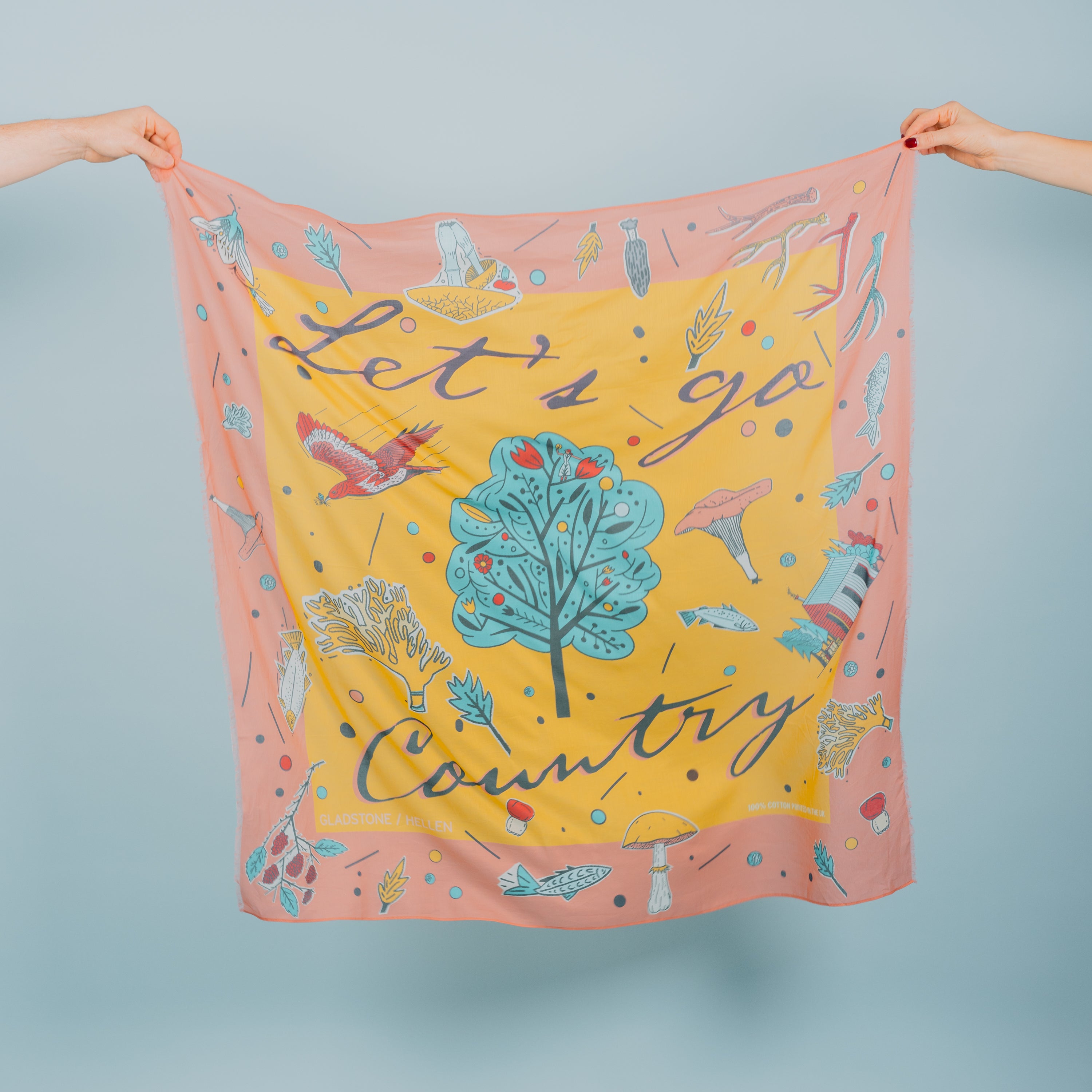 Let's Go Country Cotton Scarf 02