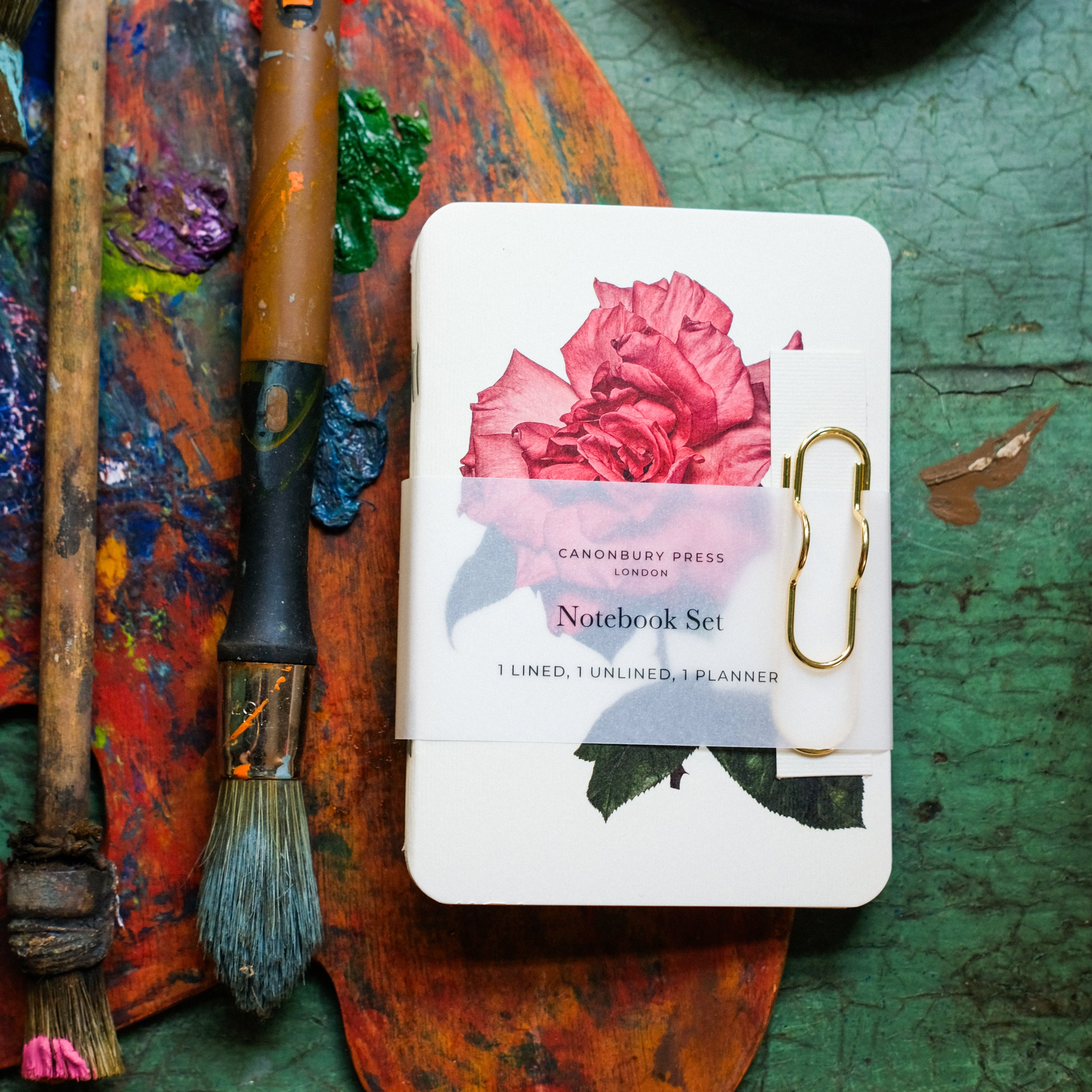 Canonbury Press Garden Roses Notebook Set