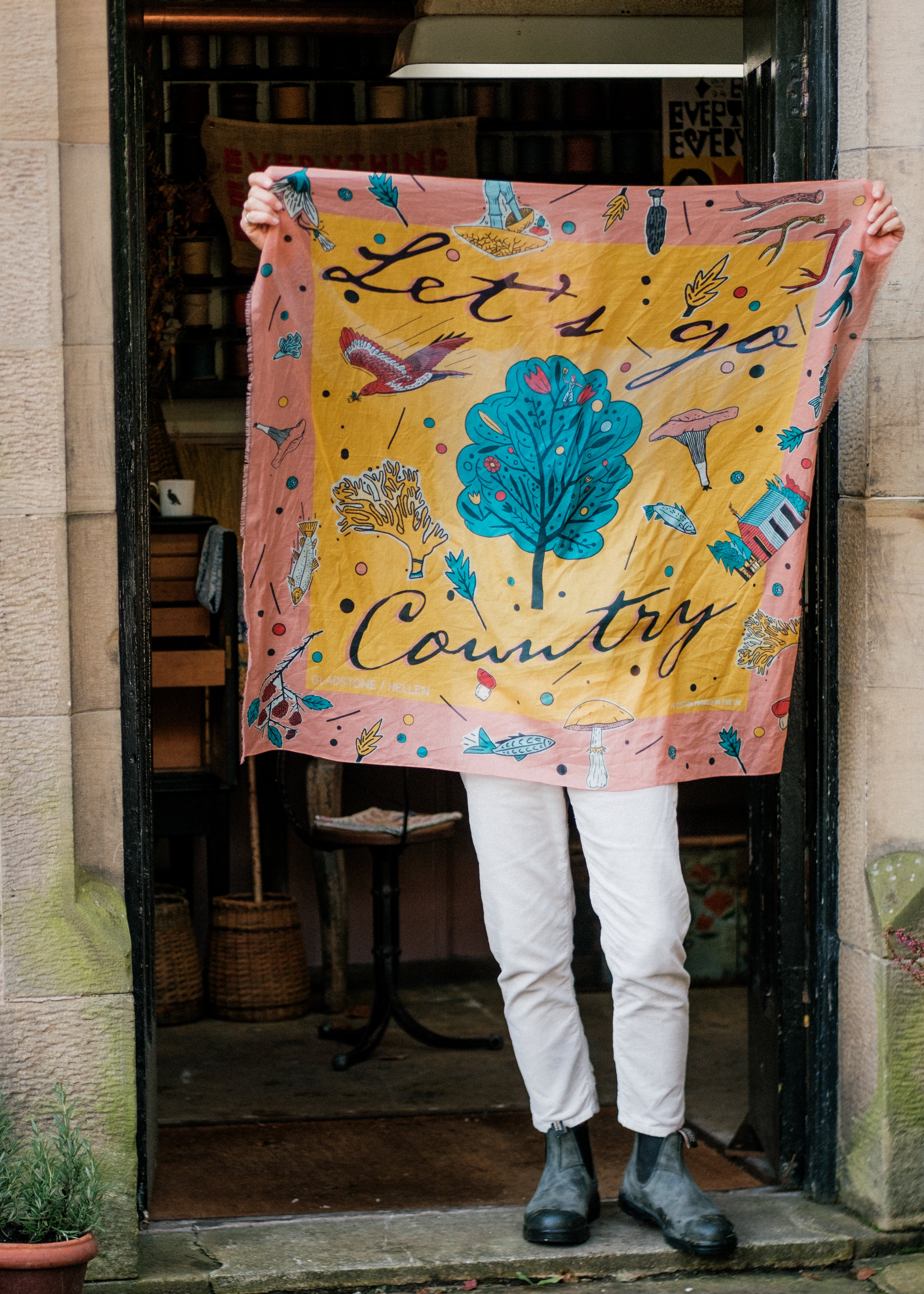 Let's Go Country Cotton Scarf 02