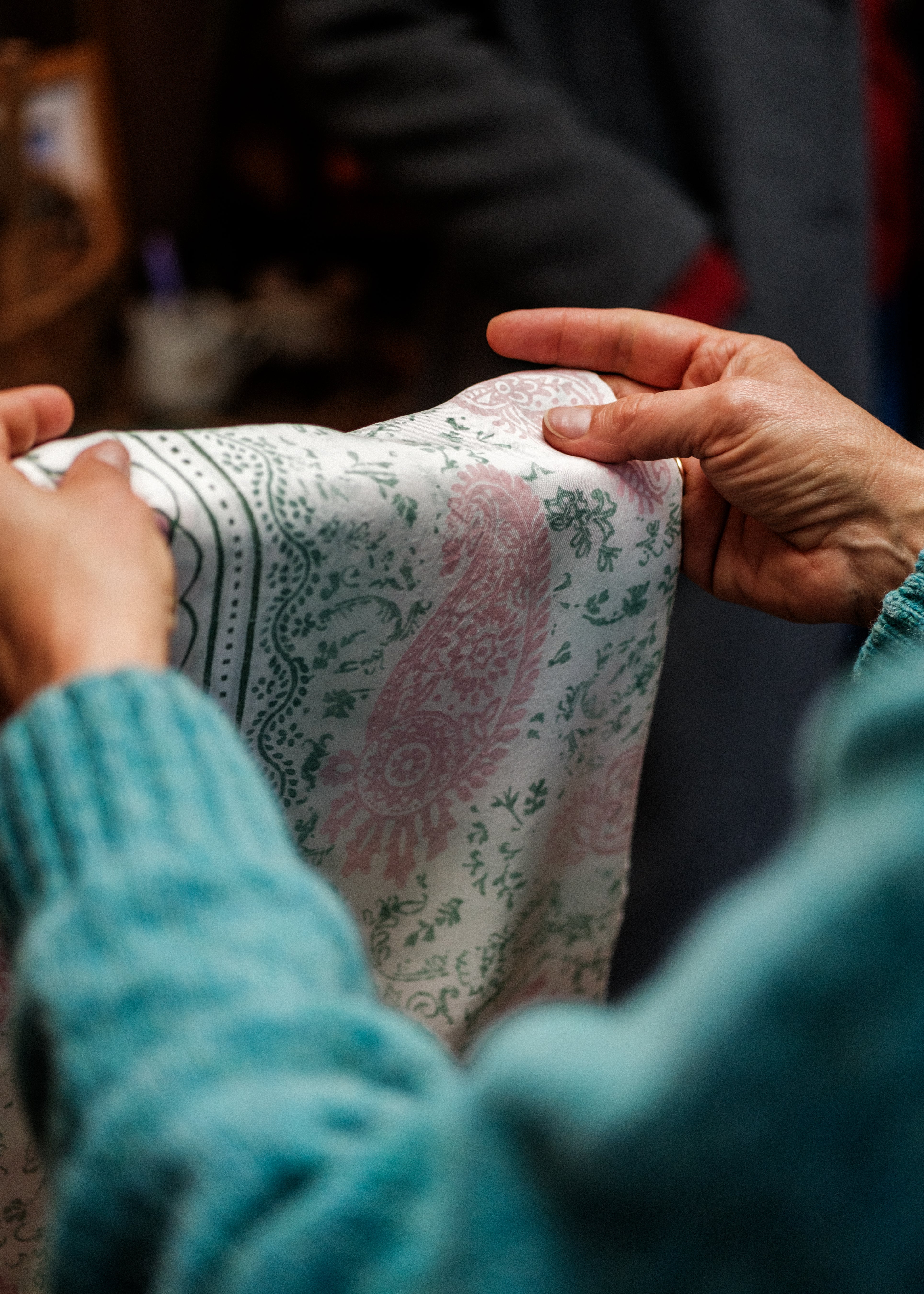 Caroline's Hand Blocked Silk Scarf