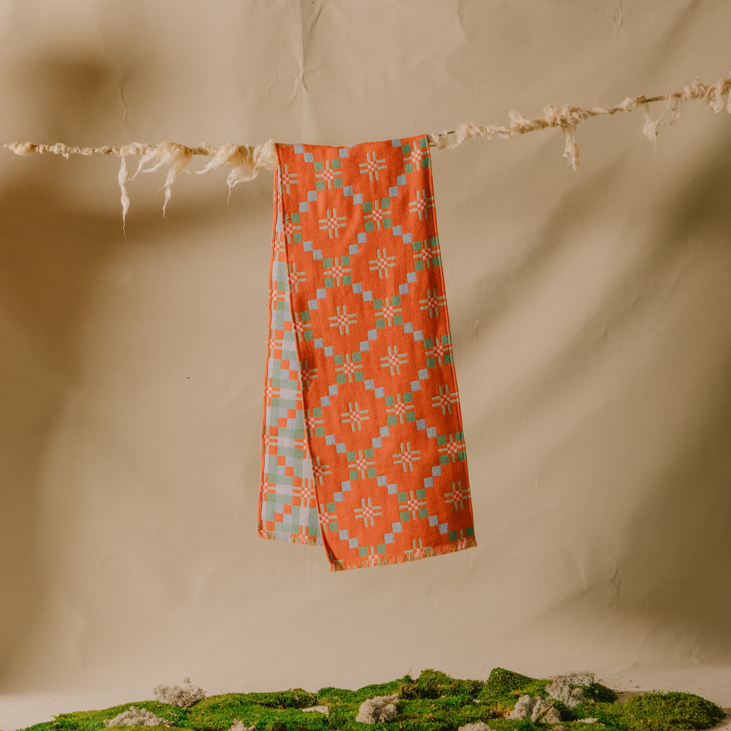 Traditional Welsh Blanket Scarf