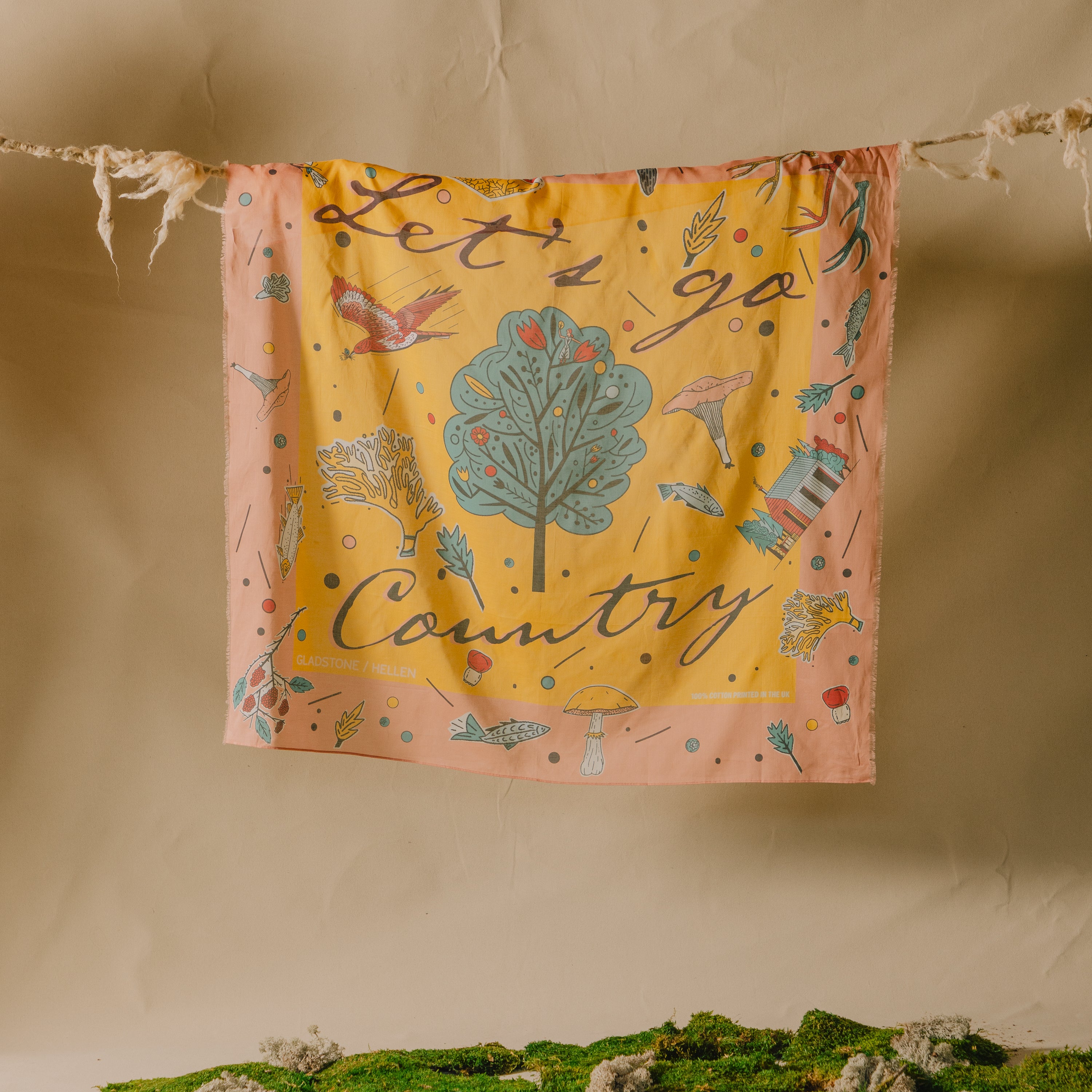 Let's Go Country Cotton Scarf 02