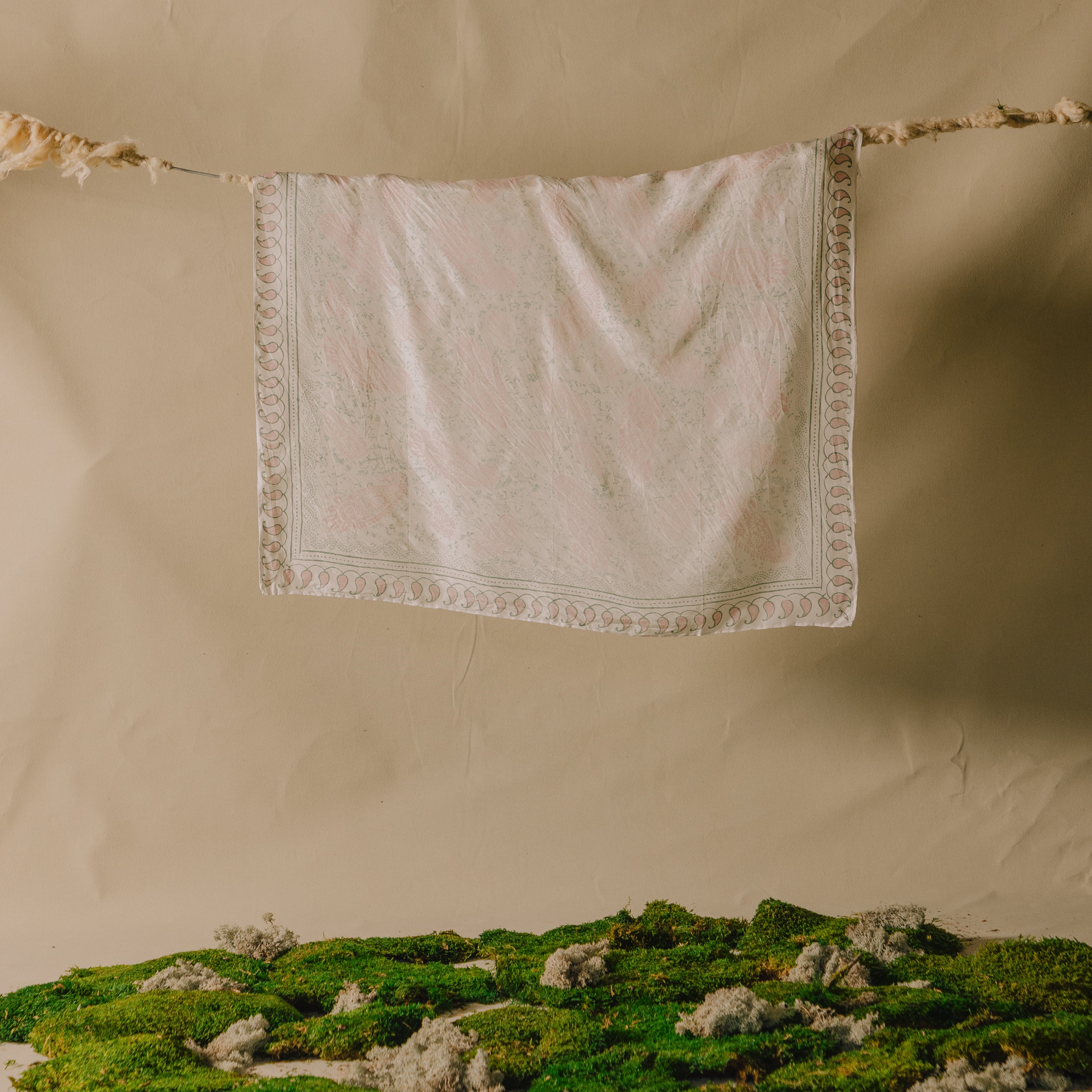 Caroline's Hand Blocked Silk Scarf