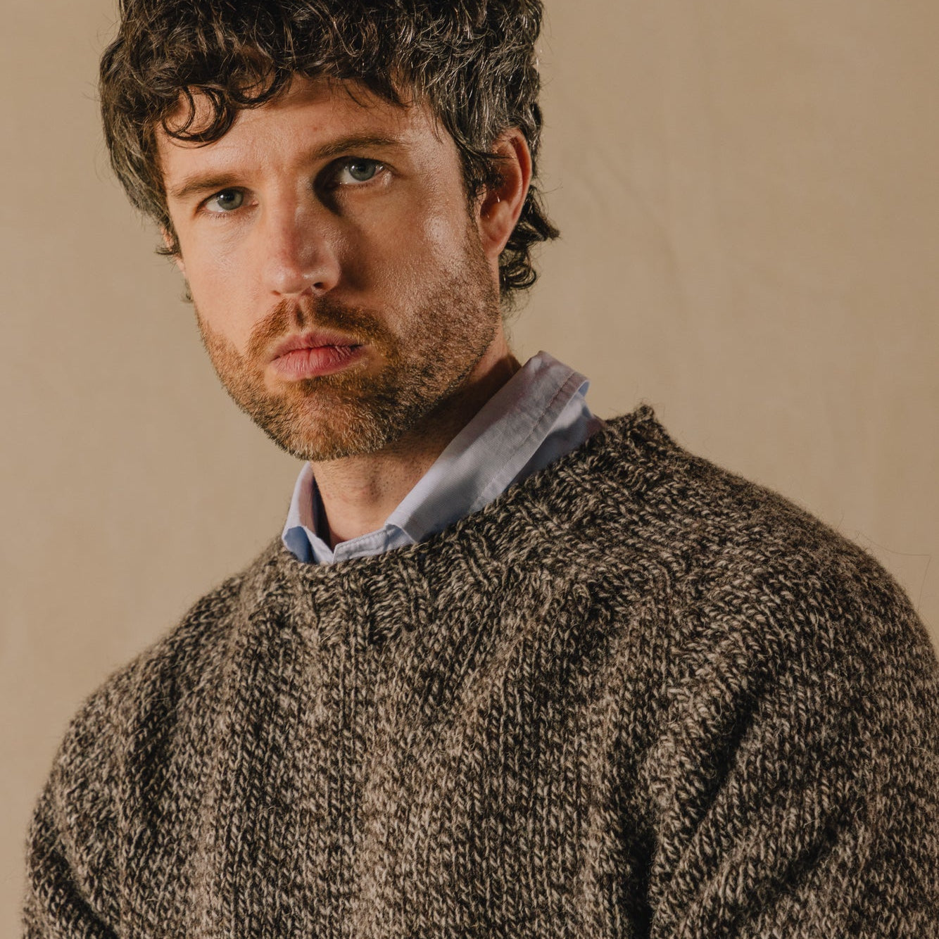 Men’s 100% British Wool Crewneck Jumper