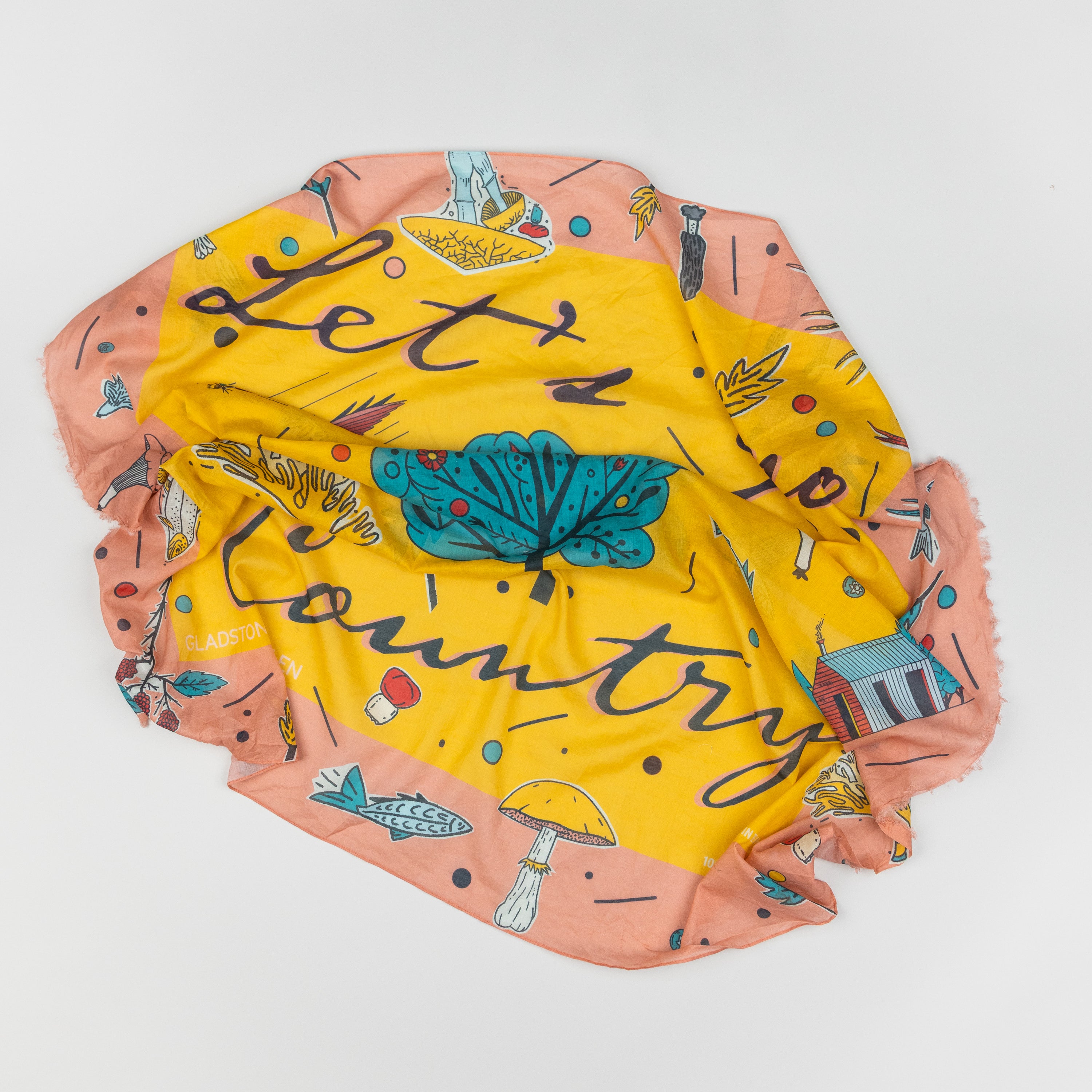 Let's Go Country Cotton Scarf 02