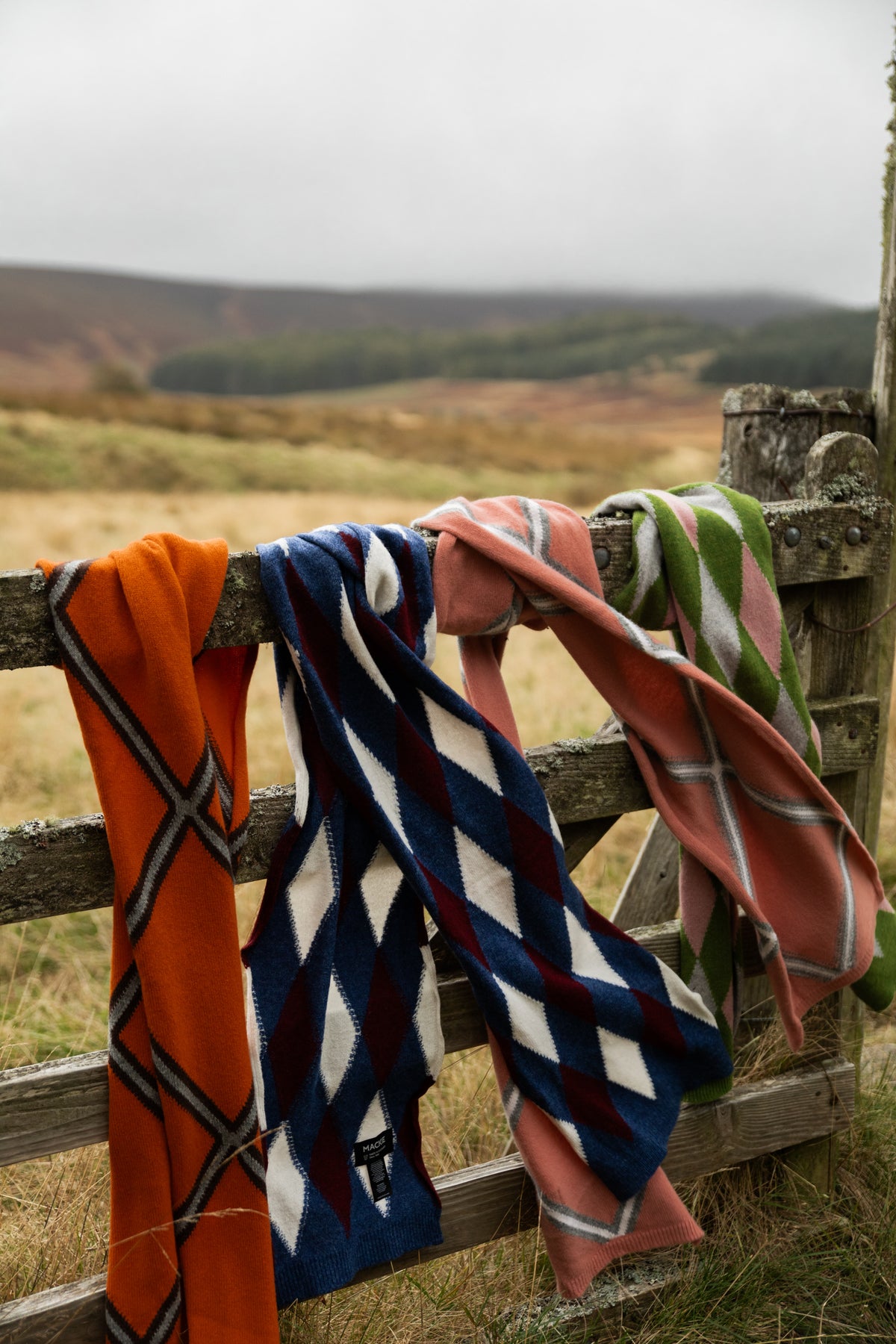 Argyle Lambswool Scarf